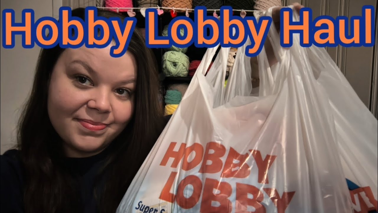 🧡💙Hobby Lobby Haul💙🧡 #crochet #haul #shopping #yarn #cute #smallbusiness 