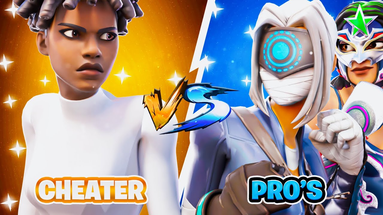 1 Cheater vs 2 Pros! (whos better?)