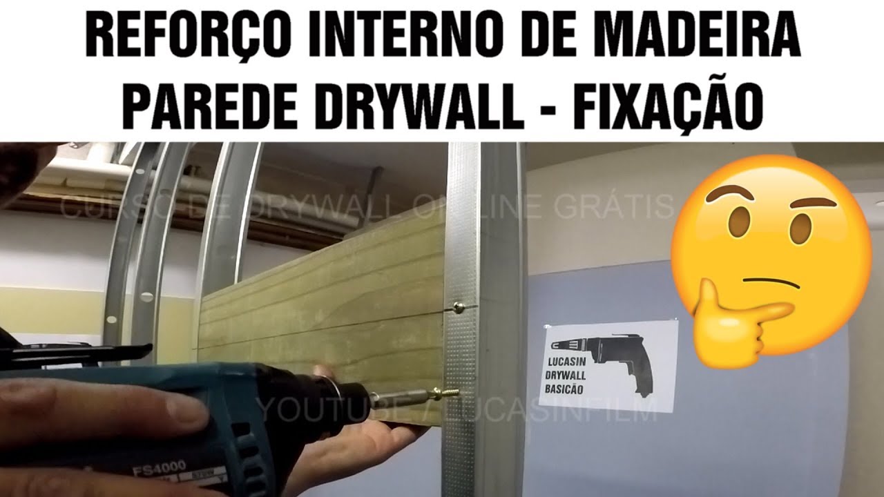 PAREDE DRYWALL COMO MONTAR O REFORÇO INTERNO PASSO A PASSO