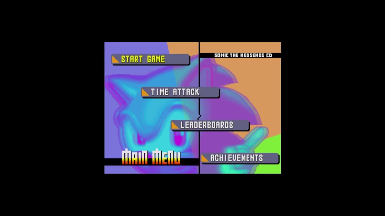 Kinda Like a Sonic CD Main Menu / Save Select Thing