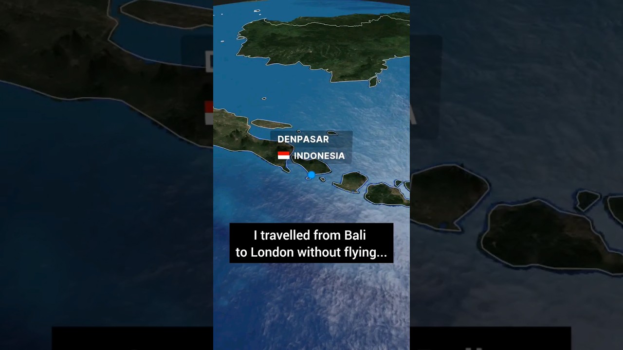 I travelled from Bali to London without flying - this was my route! #travel #overland #traintravel