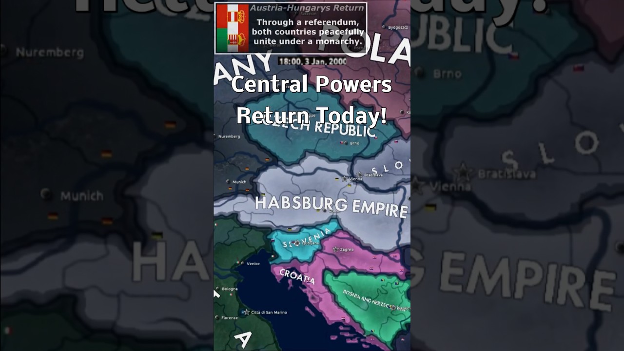 Return Of Central Powers (German Empire, Austria-Hungary, Ottoman Empire, Bulgaria) | HOI4 Timelapse