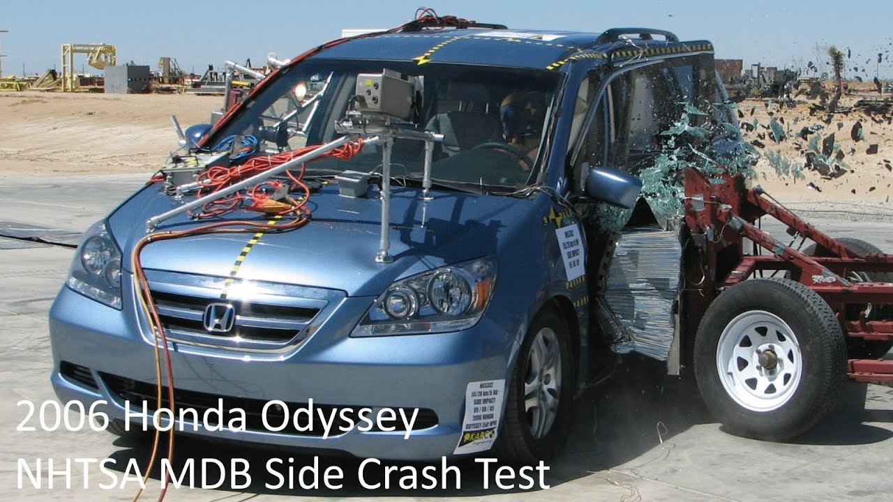 2006-2010 Honda Odyssey NHTSA MDB Side Crash Test