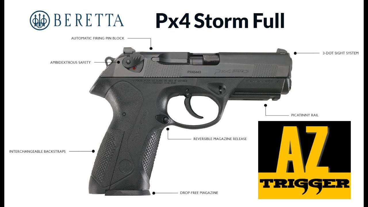 Обзор Beretta PX4 Storm | Компактный полноразмерный пистолет калибра 9 мм