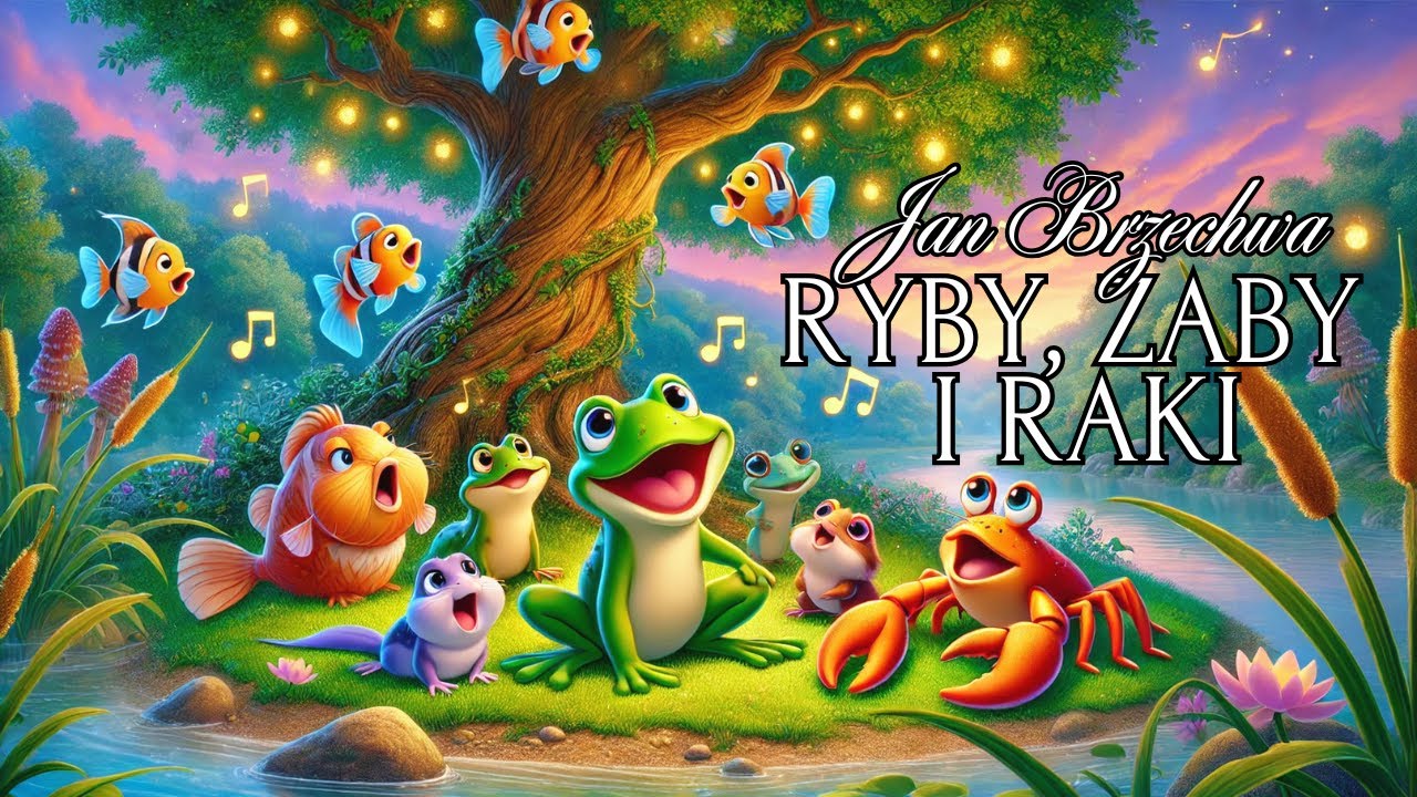 Ryby, żaby i raki - Jan Brzechwa. Wiersze dla dzieci | Denaja Kids