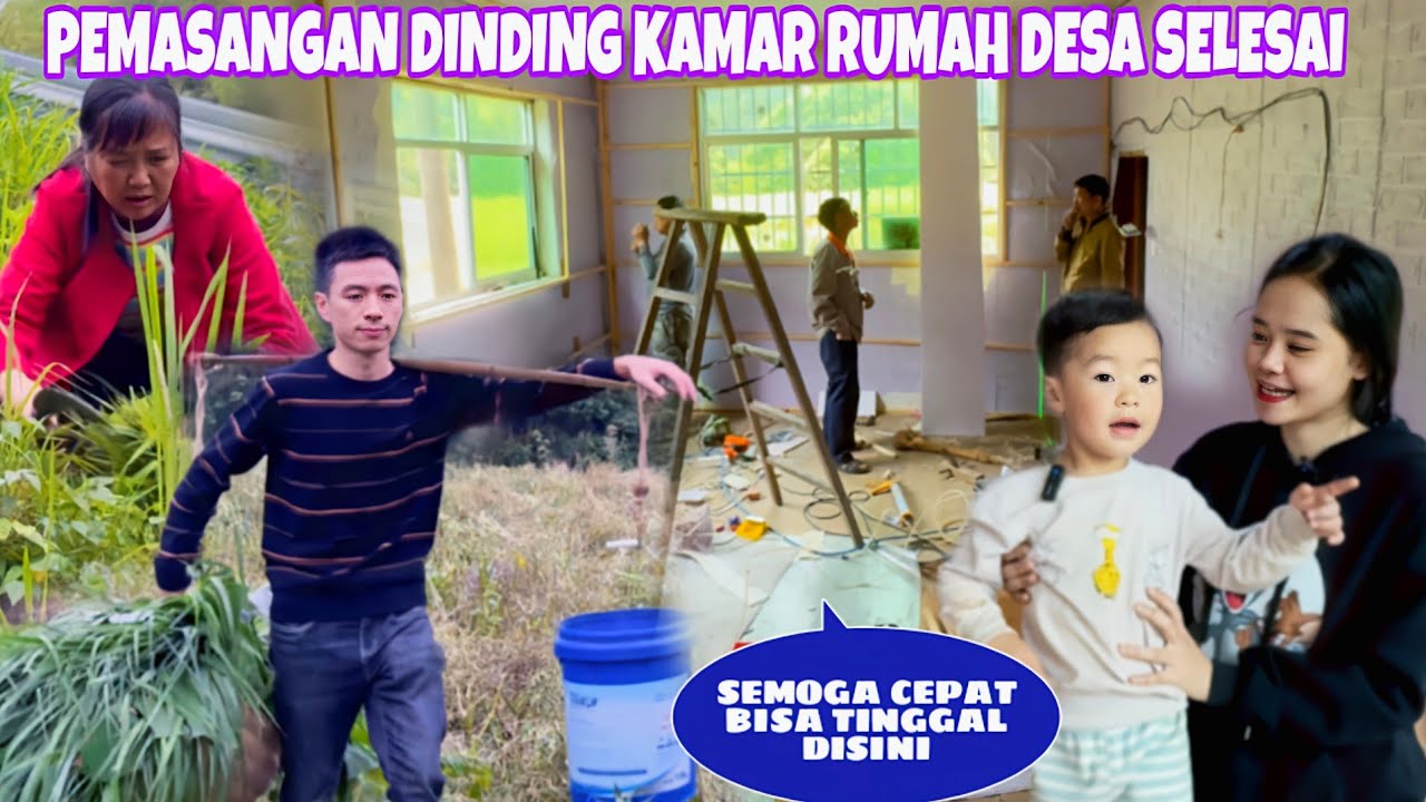 PERBAIKAN KAMAR RUMAH DESA TERPENCIL SELESAI, SEBENTAR LAGI SUDAH BISA TINGGAL DISINI