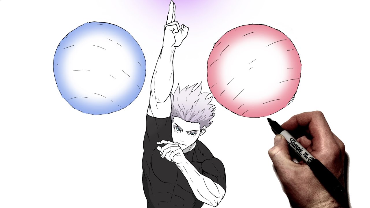 How To Draw Gojo Hollow Nuke | Step By Step | JJK