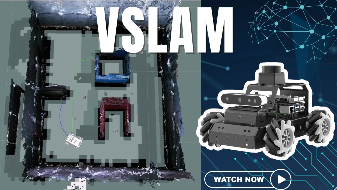 Демонстрация Visual SLAM VSLAM ROS2: 3D-картографирование и автономная навигация с использованием...