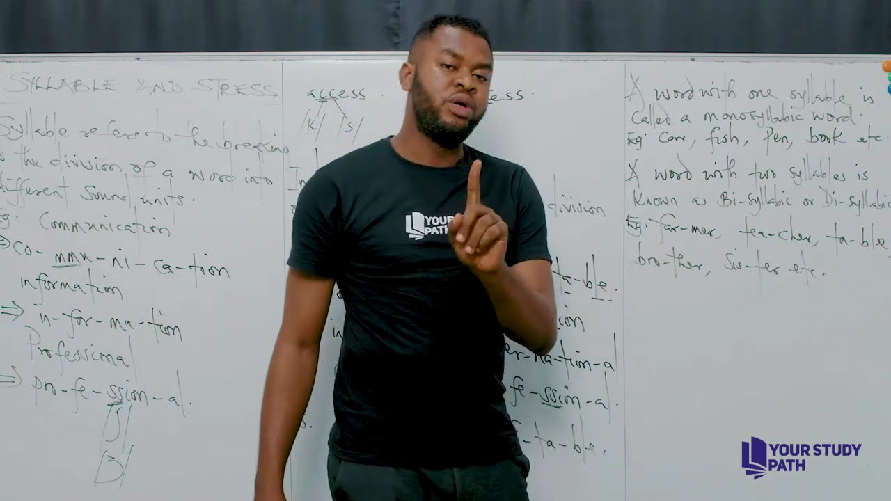 SYLLABLE AND STRESS 2026 JAMB CLASS TUTORIAL ENGLISH LANGUAGE YOUR STUDY PATH