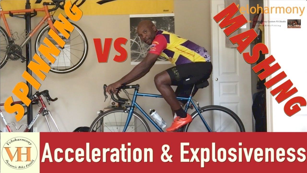 Cycling acceleration and Explosiveness | Spinning vs. Mashing which is faster?