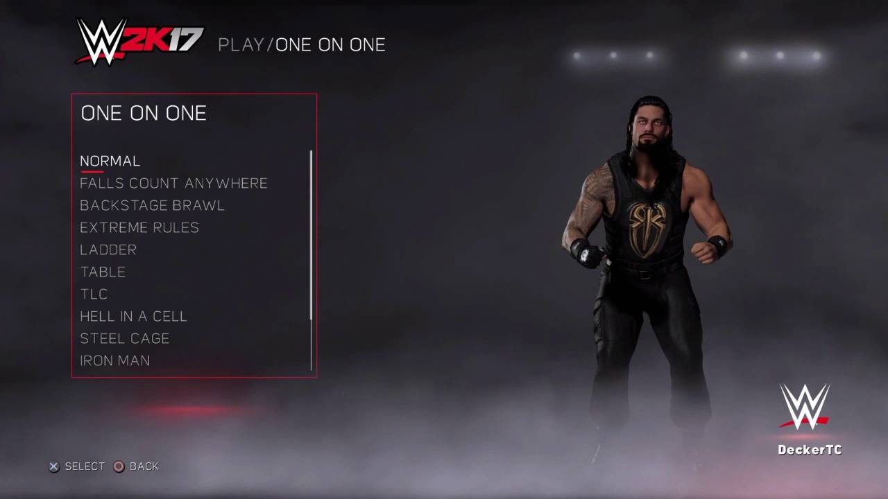 WWE 2K17: All Superstars in The Main Menu