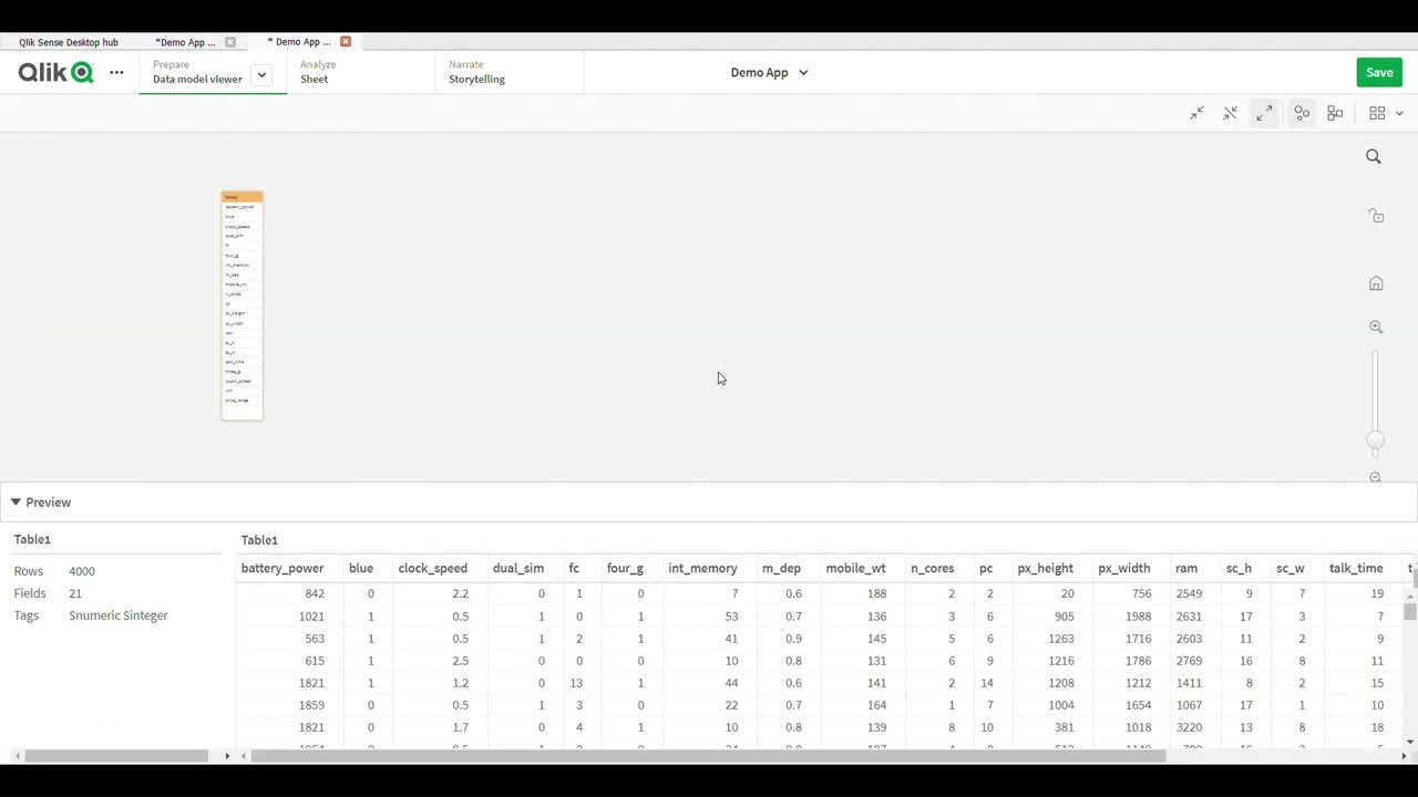 Types of load in Qlik Sense
