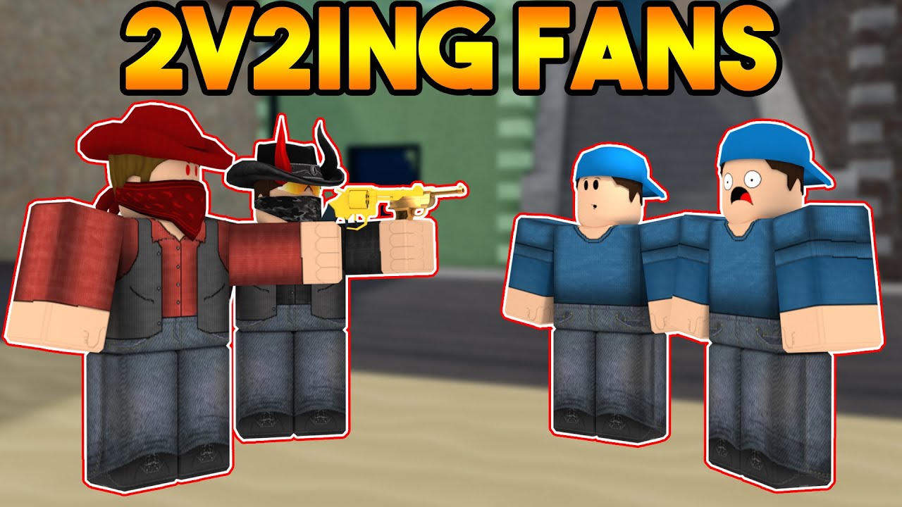 2V2ING FANS IN ARSENAL COMPETITIVE! (ROBLOX)