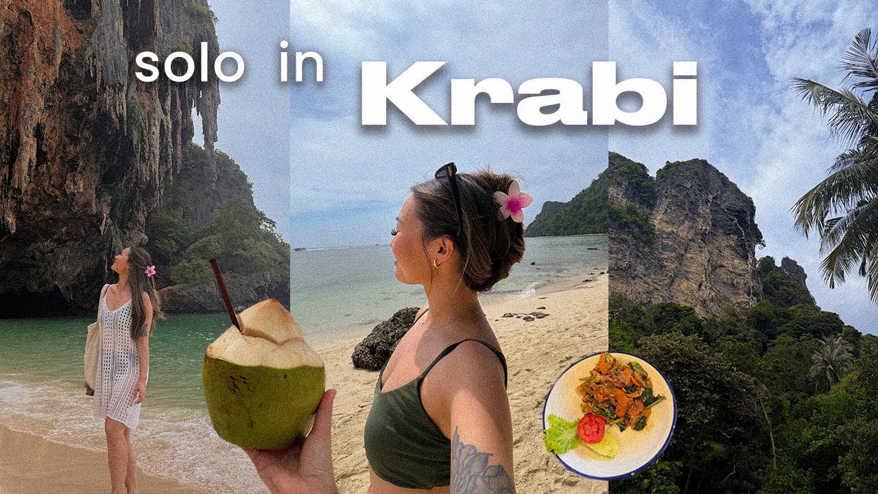 exploring Krabi, Thailand 🇹🇭 island tour, night markets, beaches | solo travel vlog