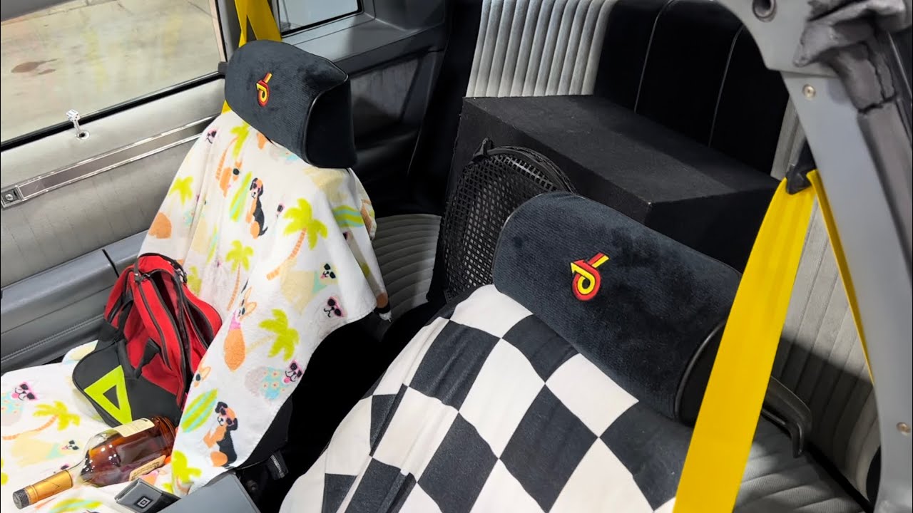 REPLACED MY SUN FADED HEADRESTS IN THE 87 GRAND NATIONAL G BODY HIGHWAY STARS