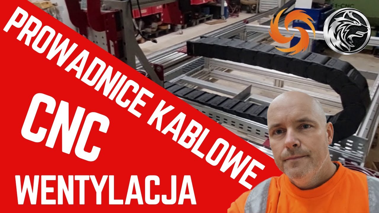 Wycinarka laserowa CNC DIY &ndash; prowadnice kablowe i wentylacja