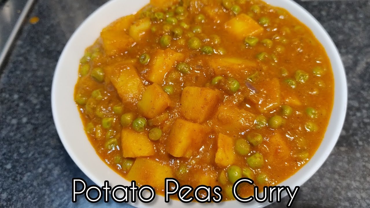 Potato Peas Curry | Aloo Matar | veg matar bhaji 