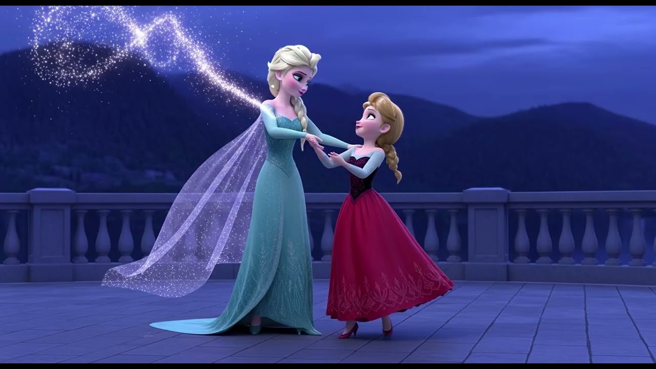 Elsa & Daughter Royal Snow Twirl 👑❄️💃