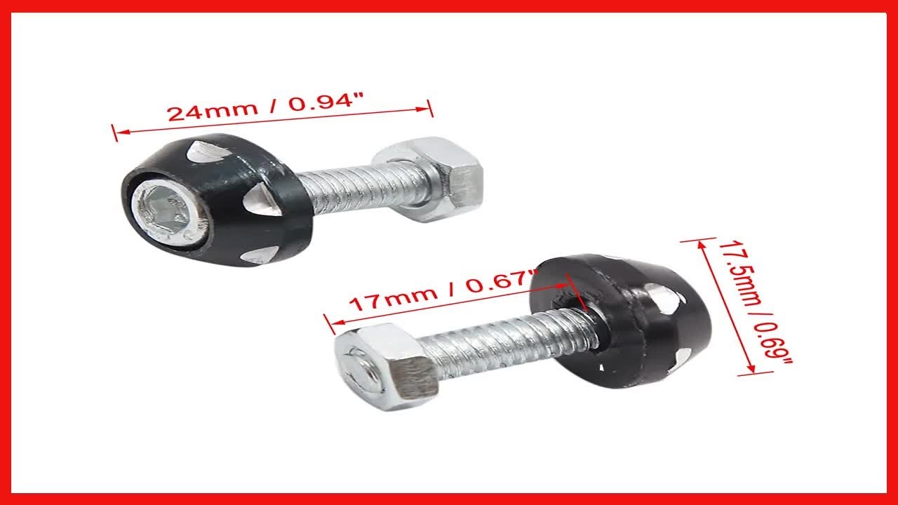 Quality product -  Black Aluminum Alloy License Plate Bolt Screws A Small Detail That Elevates Your