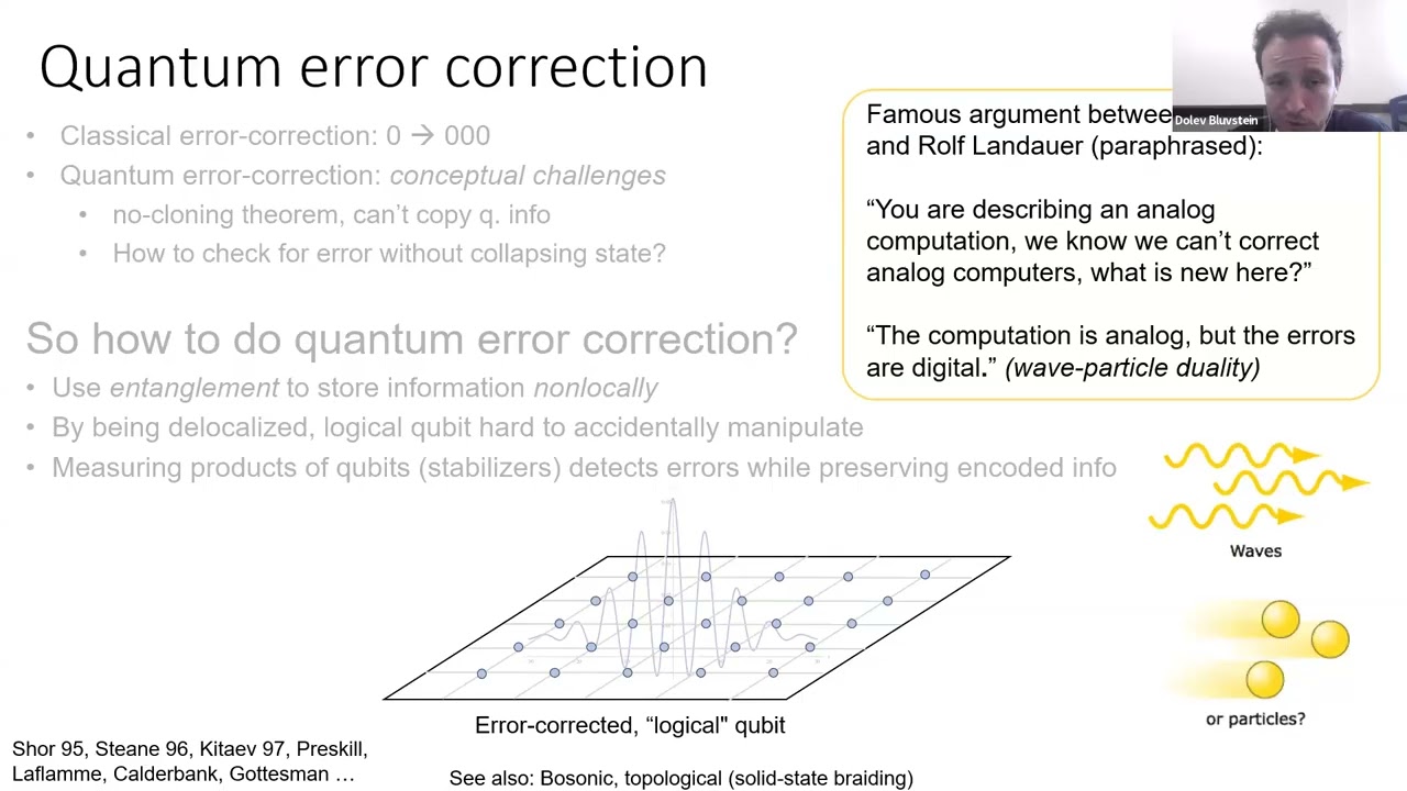 A3D3 Seminar: Atomic quantum processors and the error-correction frontier