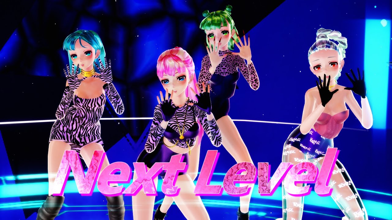 ≡MMD≡ Miku.Gumi.Luka.Haku - Next Level / Aespa [4KUHD60FPS][CC Eng Sub]