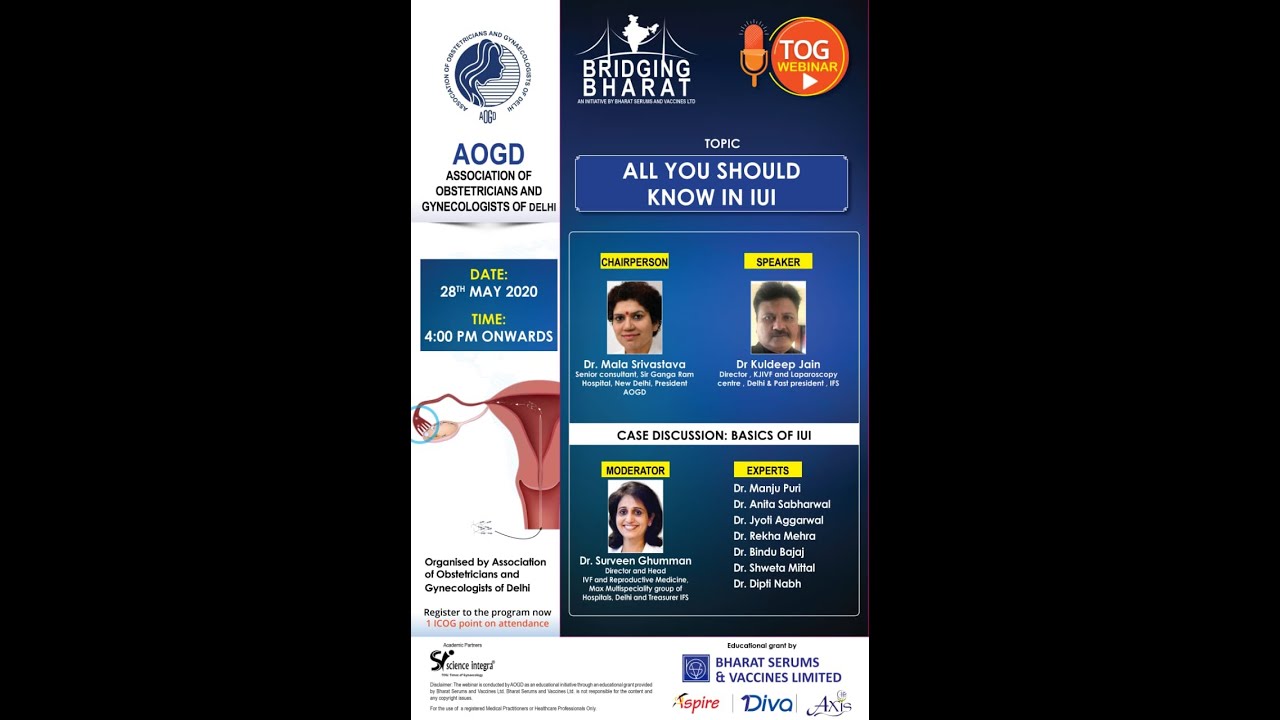All you should know in IUI || 28.05.2020 || TOG Webinar || Science Integra