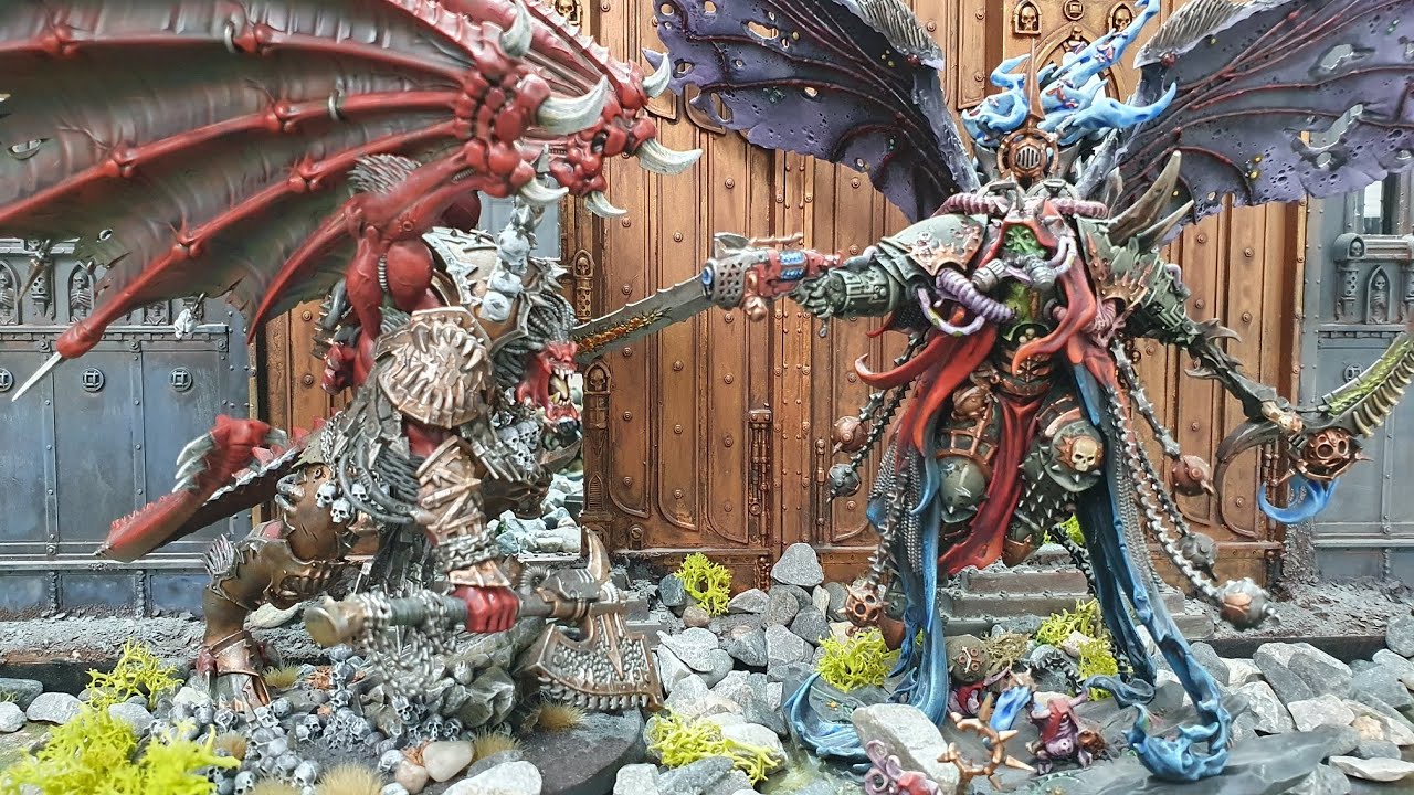 Angron vs Mortarion, World Eaters vs Death Guard, Warhammer 40k battle report