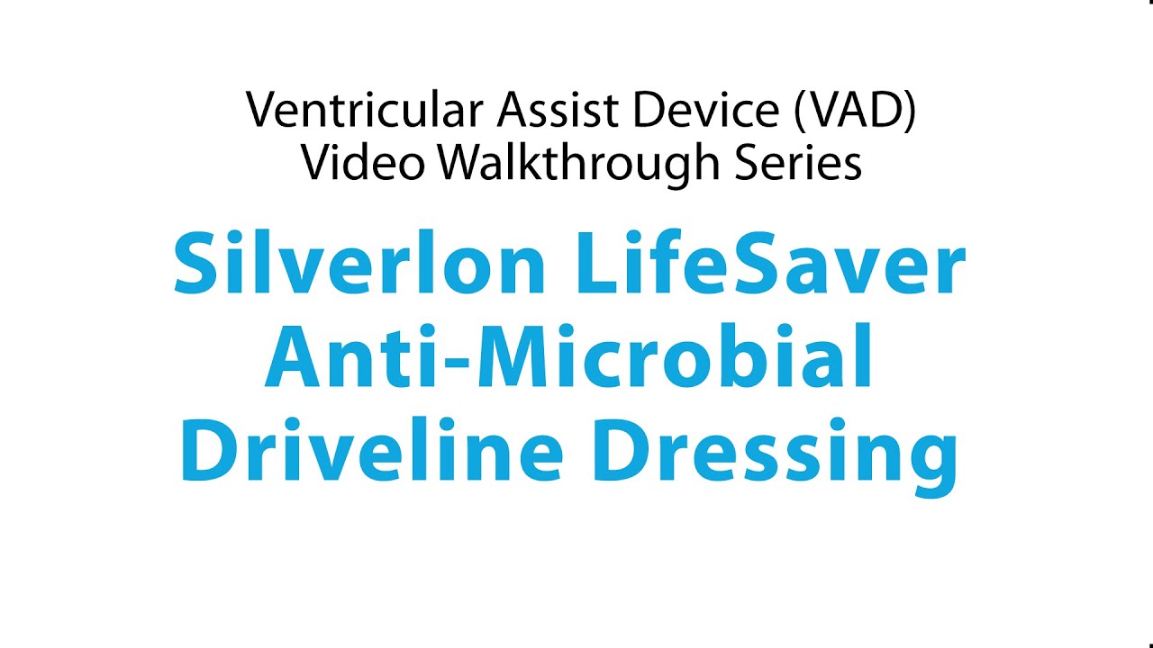 Silverlon Lifesaver Anti -Microbial Driveline Dressing