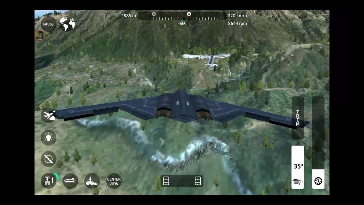 B2 Spirit Free Flight | Landing at Lukla | Flywings 2018 (Fly wings)
