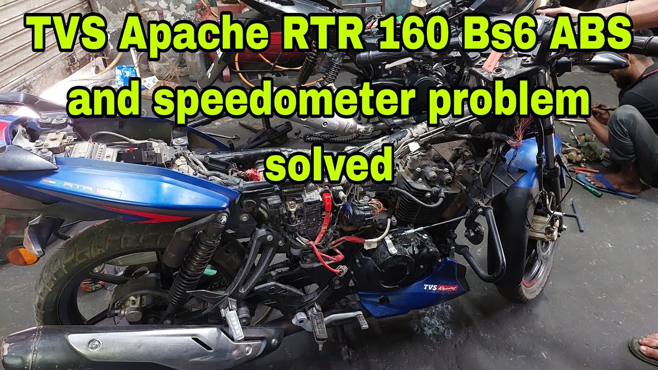 TVS Apache RTR 160 Bs6 ABS & speedometer not working || How to Testing ABS & speedometer wiring