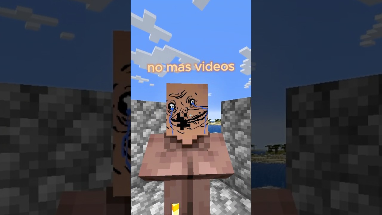 Los Aldeanos ya no Quieren salir en mis videos 😁 #minecraft #juegos #minecraftmemes