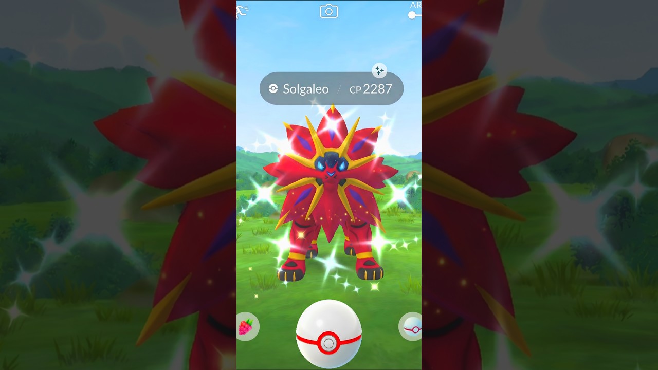 ✨️First Ever Shiny Solgaleo appearance in pokemon go.