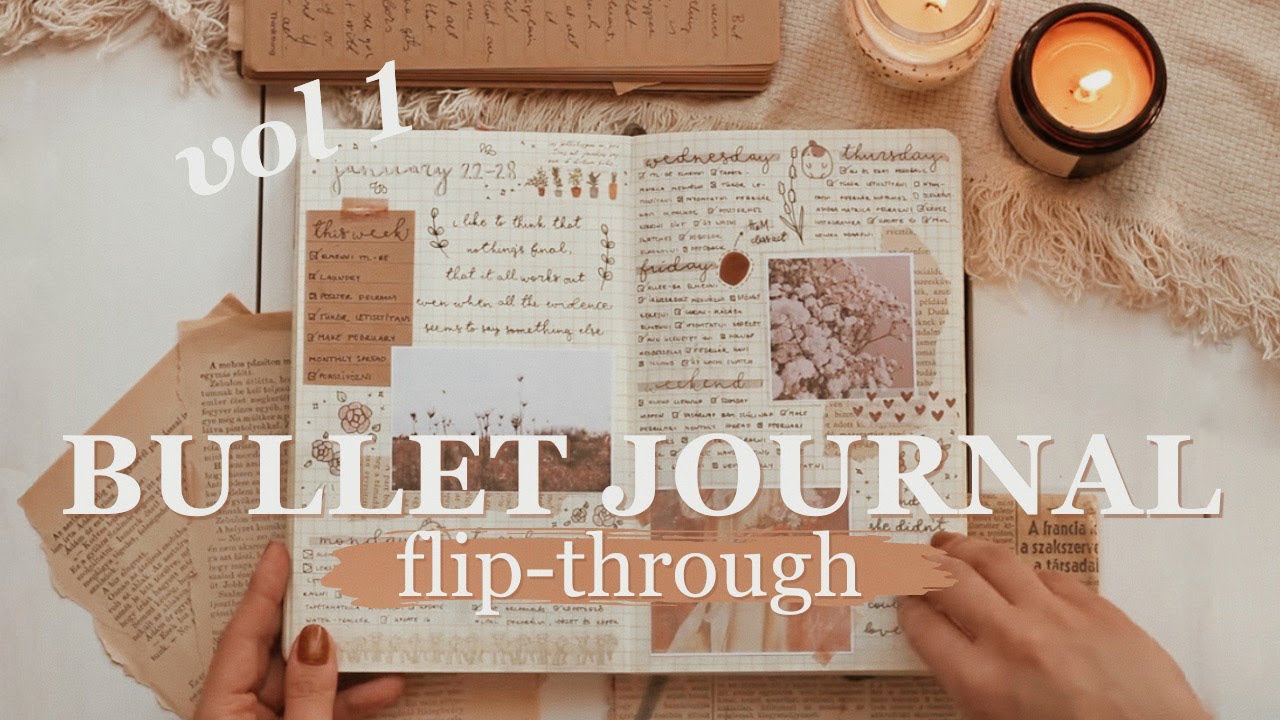 FLIP-THROUGH / completed bullet journal vol. 1