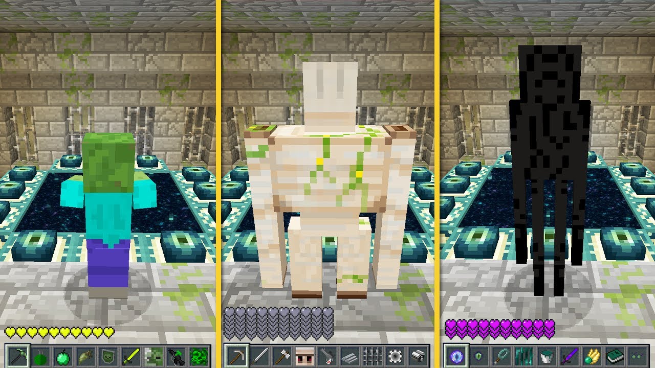 Minecraft - HOW to SPEEDRUN ENDERMEN, VILLAGER GOLEM, ZOMBIE in Minecraft : NOOB vs PRO!