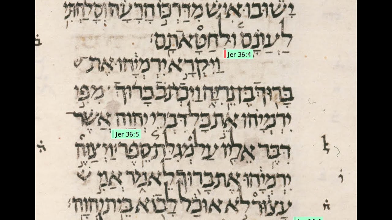 Lettura di Ger 36, dal v.4 al v.7