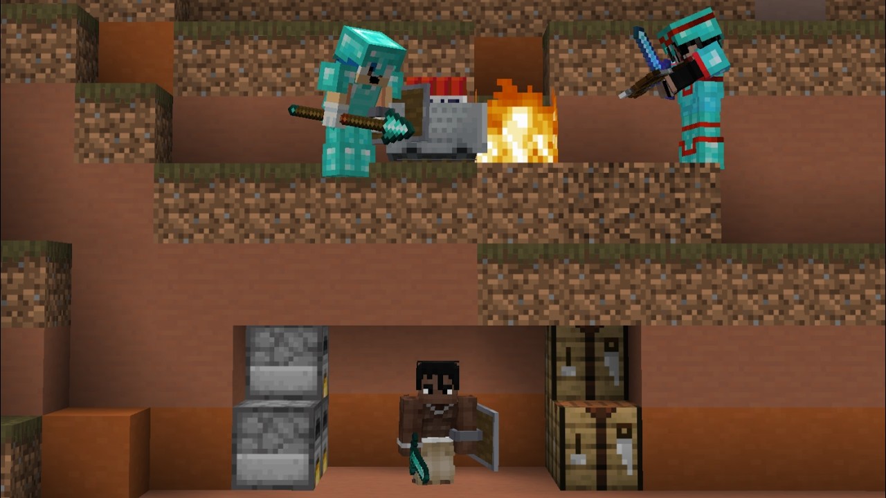Minecraft Speedrunner VS 2 Hunters Finale