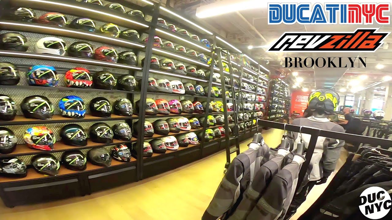the NEW REVZILLA store in BROOKLYN, New York with The illestrator - Ducati NYC Vlog v1648