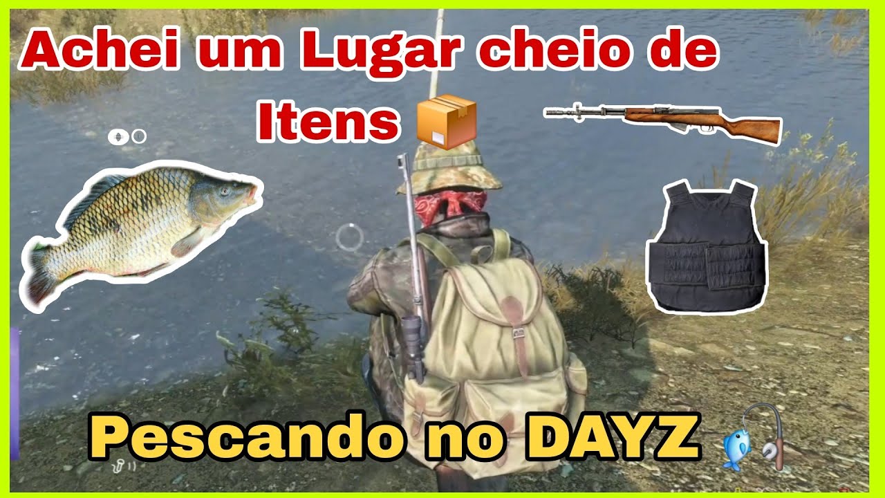 Achei um lugar de muitos Itens no DAYZ - Como pescar no Dayz - Lobo Wolf #Dayz #sobrevivência 