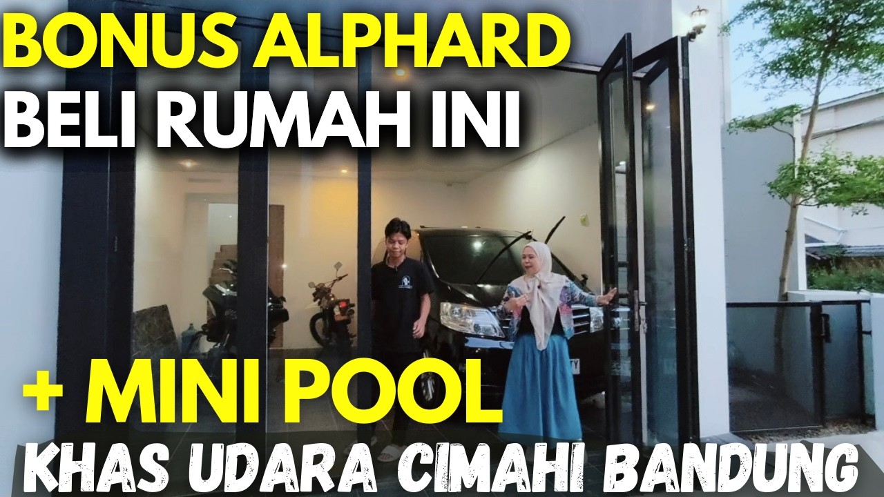  Bonus Mobil Alphard Beli 1 Rumah Modern Minimalis Strategis plus Mini Pool di Cimahi Bandung 