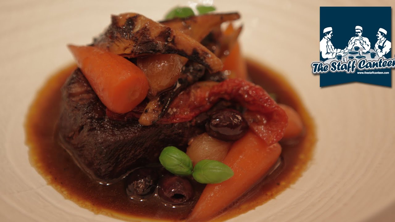 Michelin star chef Eric Chavot cooks braised beef Provençal