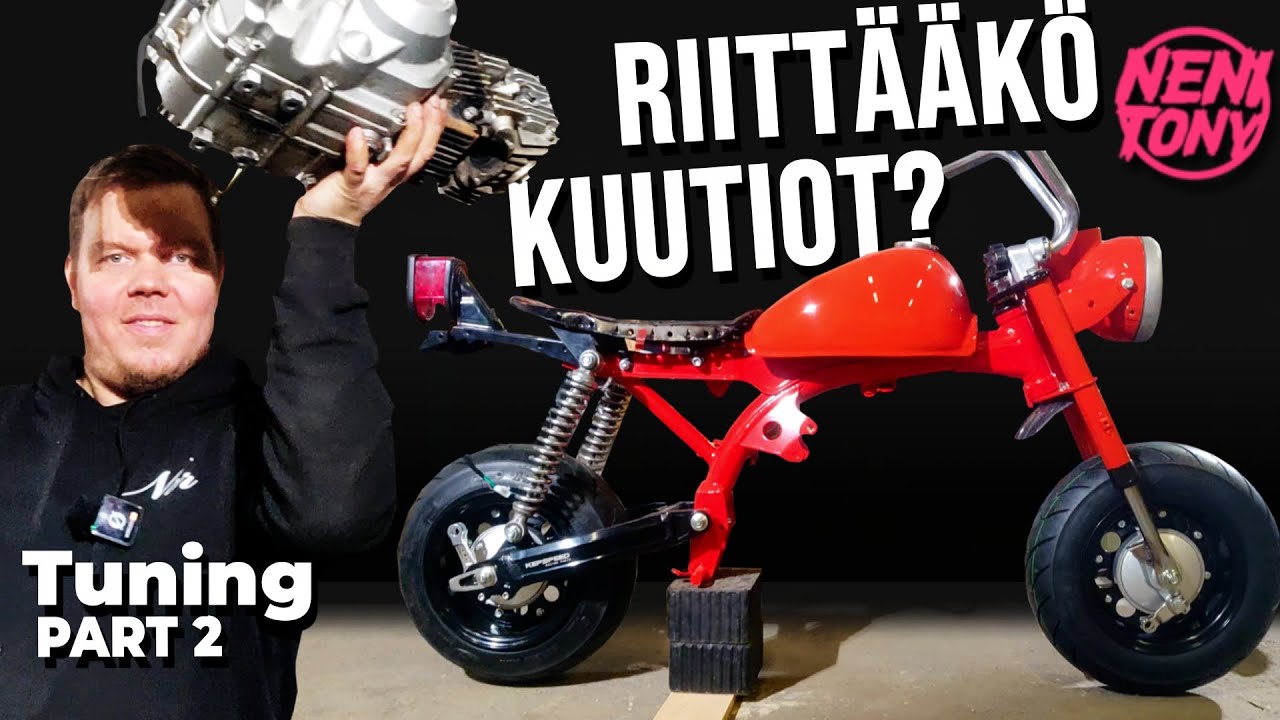 Kilpatallin Honda Monkey tyrmää – Kahdella renkaalla! KO