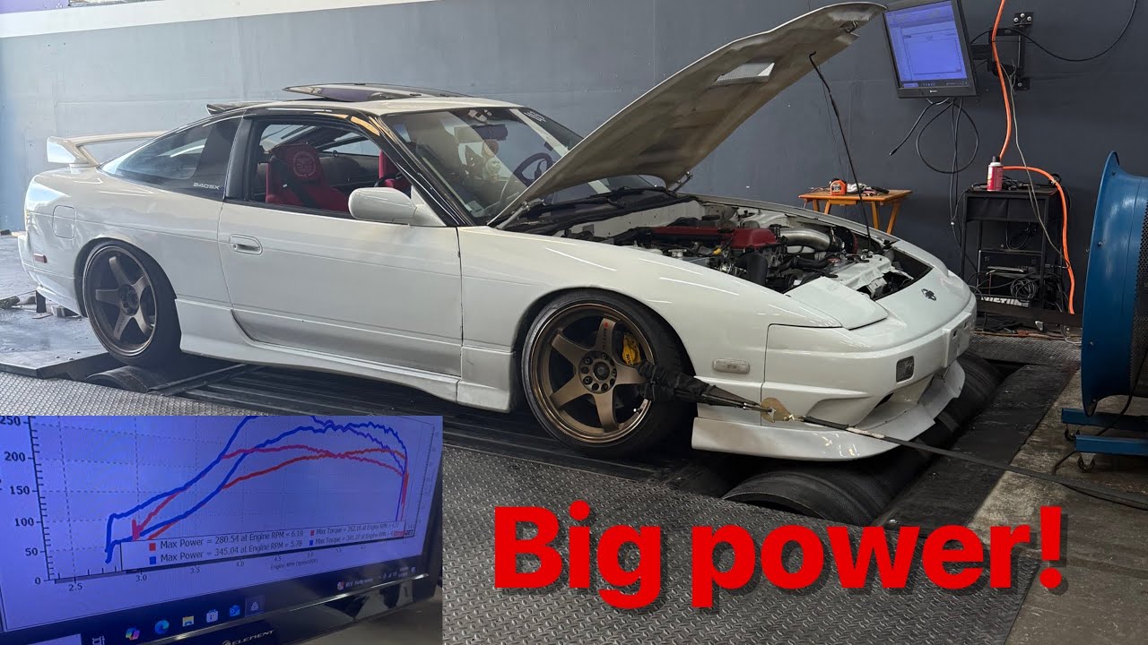 My brothers home built sr20 engine hits the dyno. Impressive!
