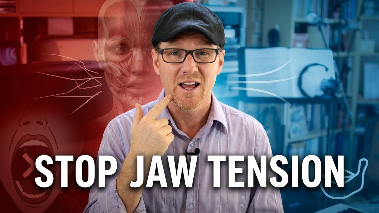 Learn to sing with less JAW TENSION | Sing with a NEUTRAL JAW | #DrDan 🎤