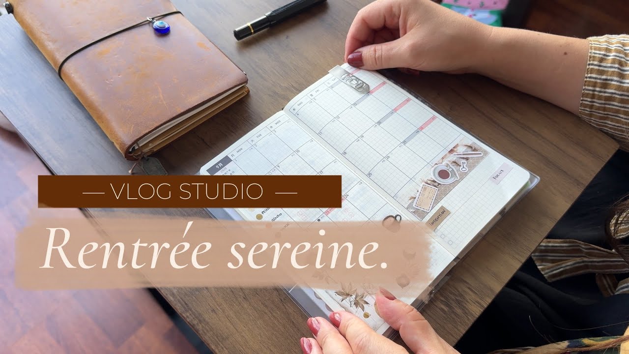 Vlog rentr&eacute;e cr&eacute;ative 🌿 Organisation slow & vie d'artiste