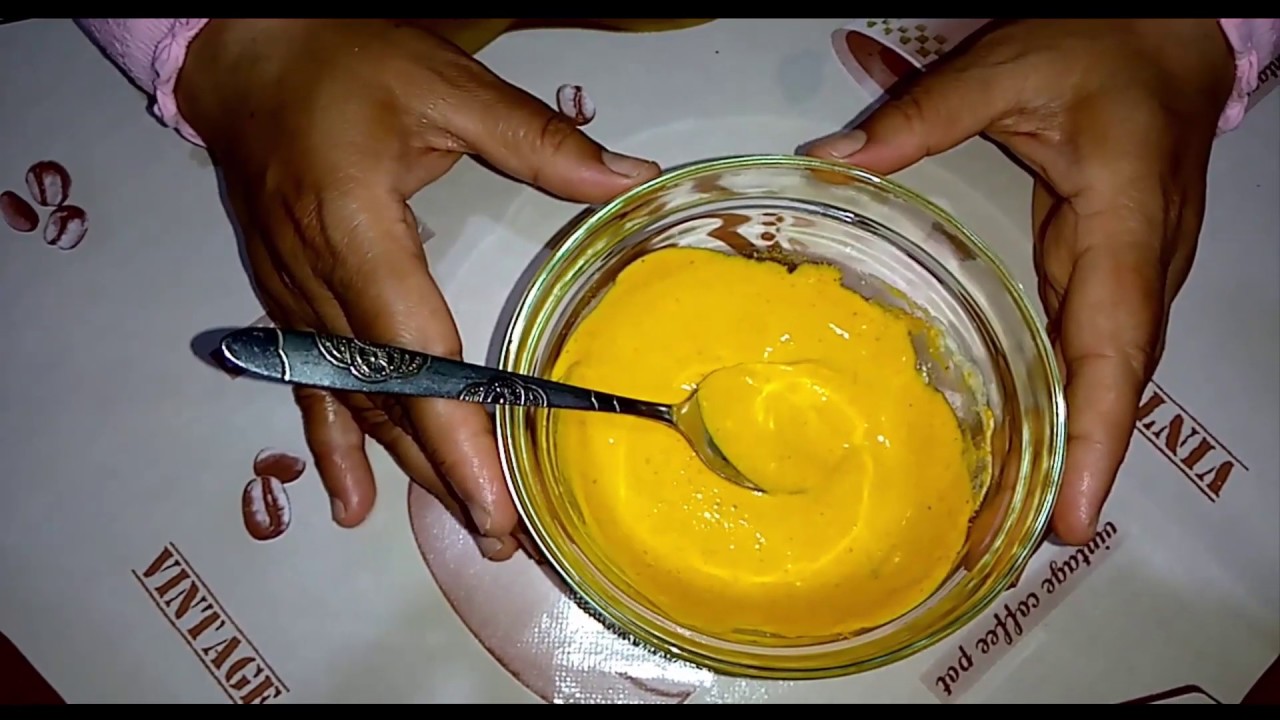 ماسك الزبادي والكركم للبشرة