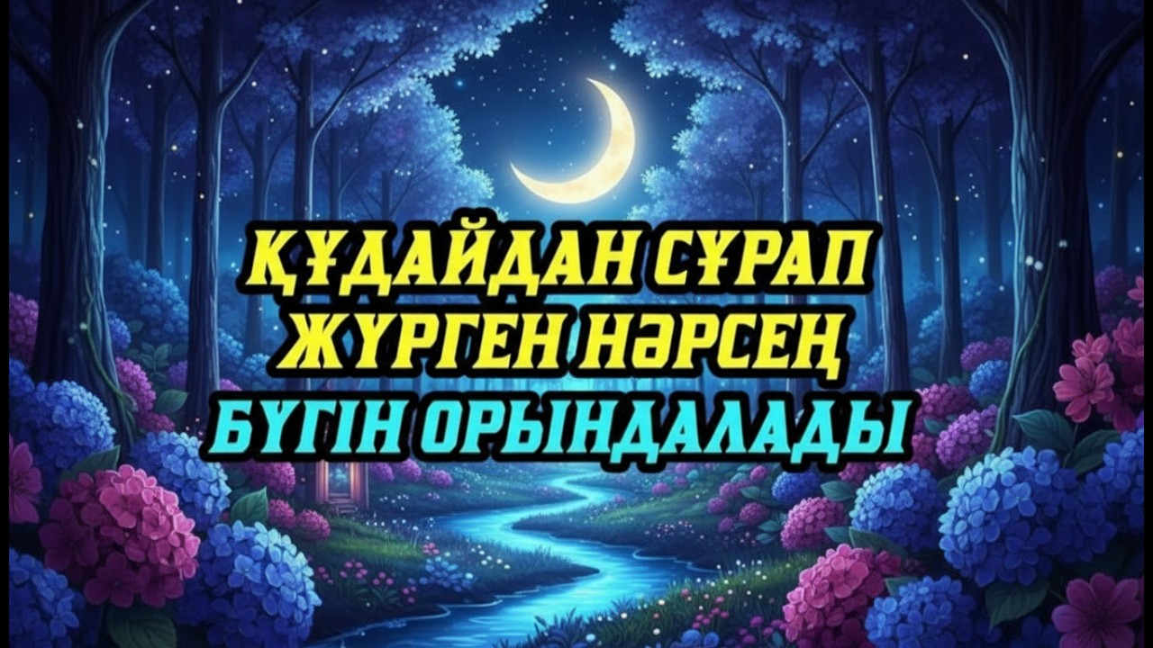 🤲🤲Қуаныштан жылайсың себебі жете алмай жүрген арманың орындалады иншалла