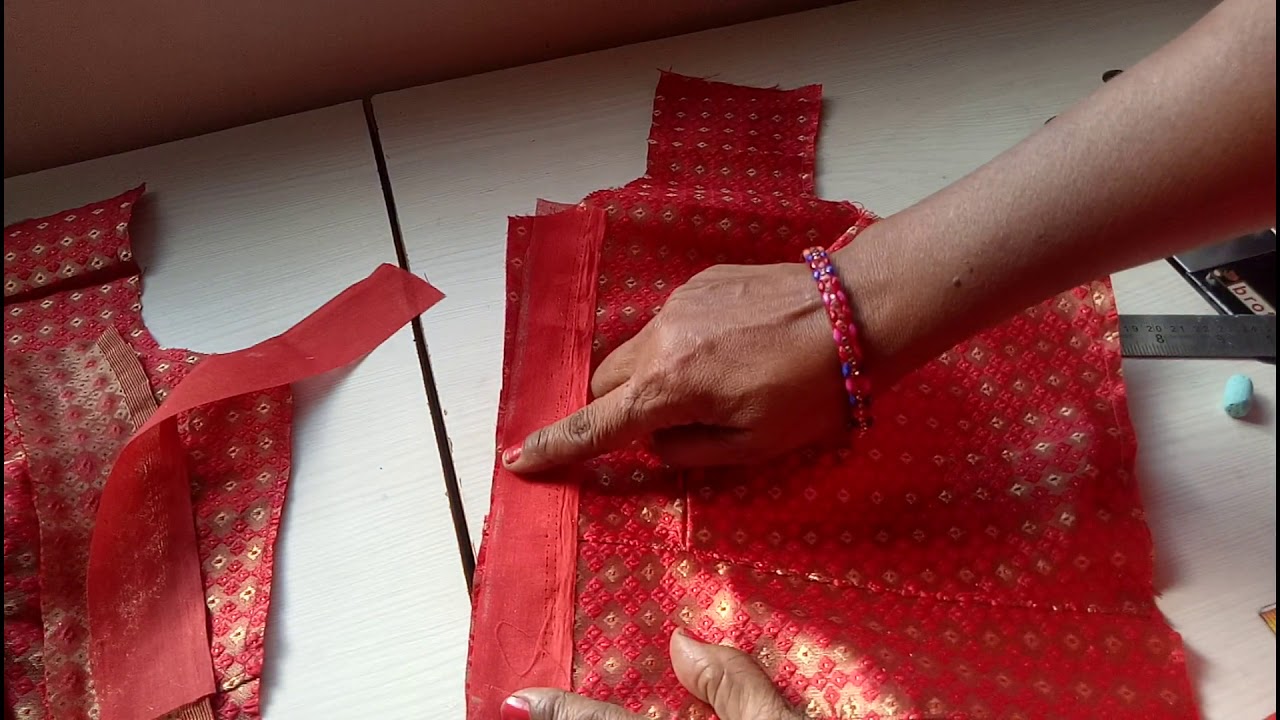हुक और हाई की पट्टी कैसे बनाये अपने ब्लाउज के लिए