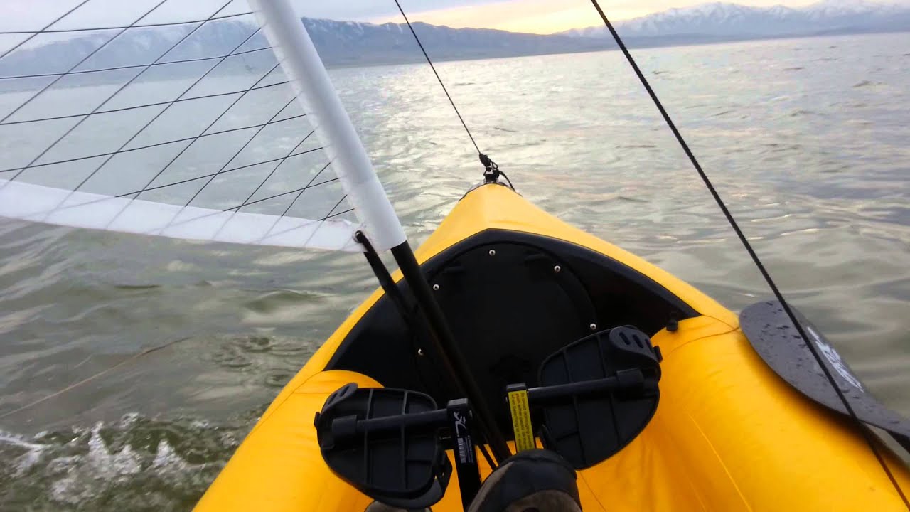 Hobie i12s Inflatable Kayak Sailing Downwind