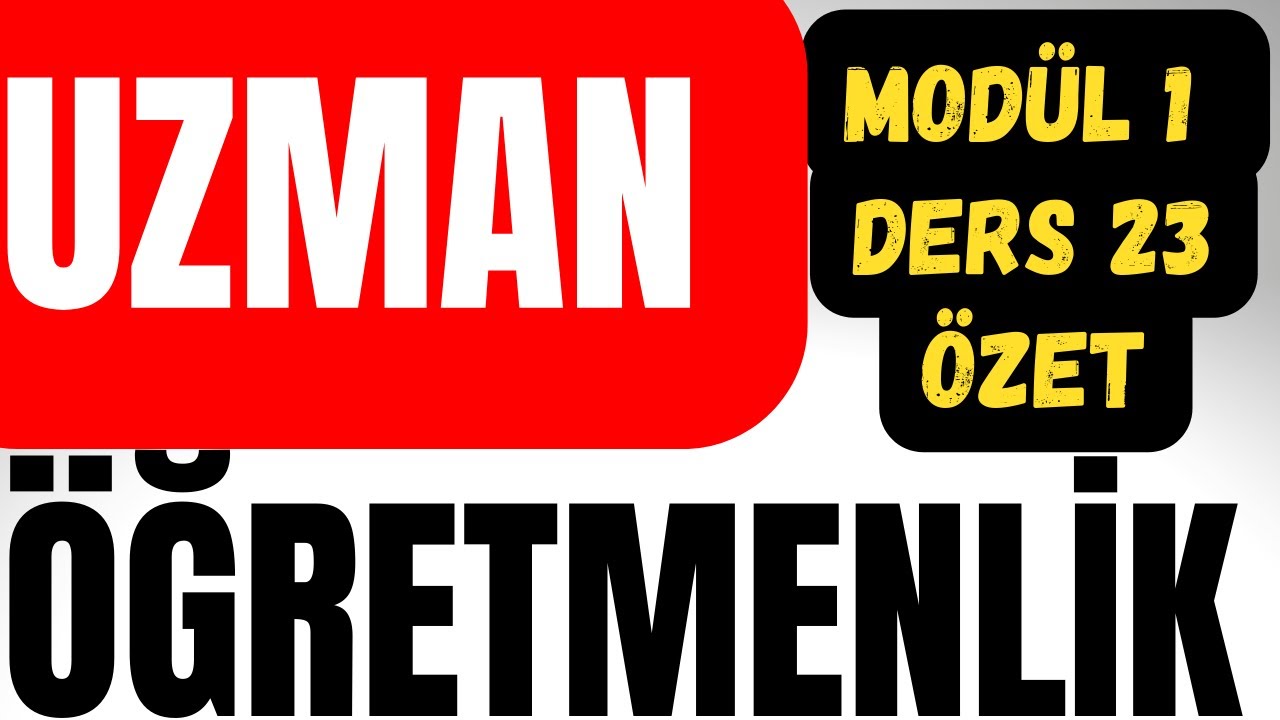 ÖBA Modül 1 Ders 23 