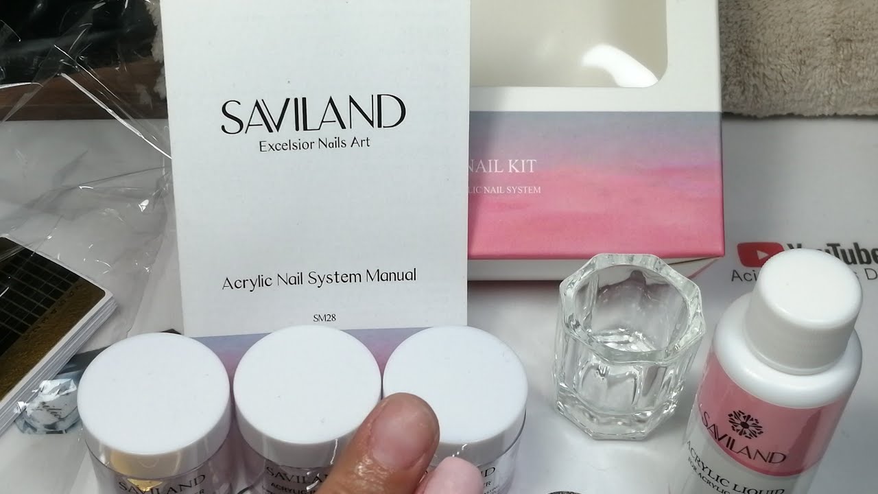 BAÑO de ACRÍLICO en UÑAS con el KIT básico de SAVILAND